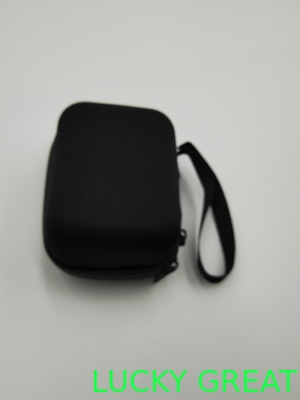 customized mini portable PU leather  EVA earphone case pouch bag hard shell zipper case