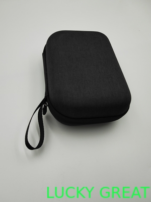 customized mini portable PU leather  EVA earphone case pouch bag hard shell zipper case