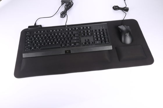 Ergonomic cooling gel soft mouse pad with cooling-gel infused memory foam palm rest