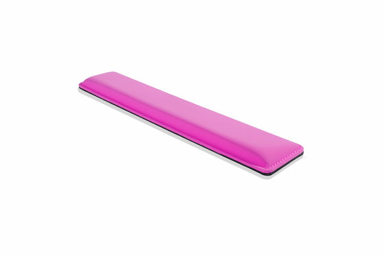 Ergonomic design cooling gel-infused memory foam wrist rest for the full size keyboard to reduce press of wrist hand