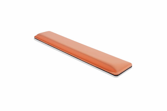 Ergonomic design cooling gel-infused memory foam wrist rest for the full size keyboard to reduce press of wrist hand