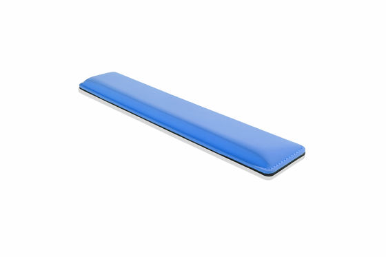 Ergonomic design cooling gel-infused memory foam wrist rest for the full size keyboard to reduce press of wrist hand