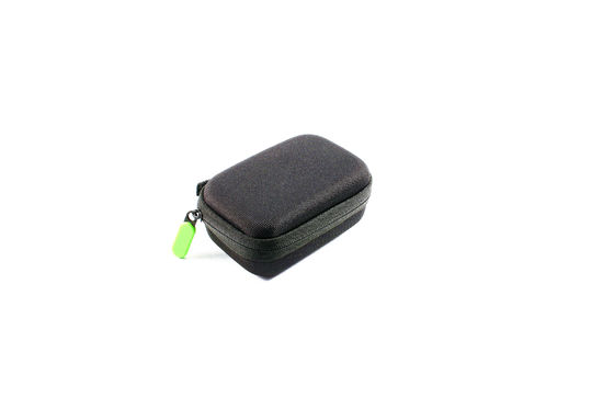 customized mini portable waterproof travel leather PU EVA earphone case pouch bag hard shell zipper case