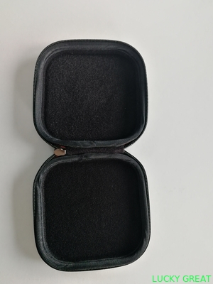 customized mini portable waterproof travel leather PU EVA earphone case pouch bag hard shell zipper case