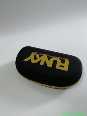 customized mini portable PU leather  EVA earphone case pouch bag hard shell zipper case