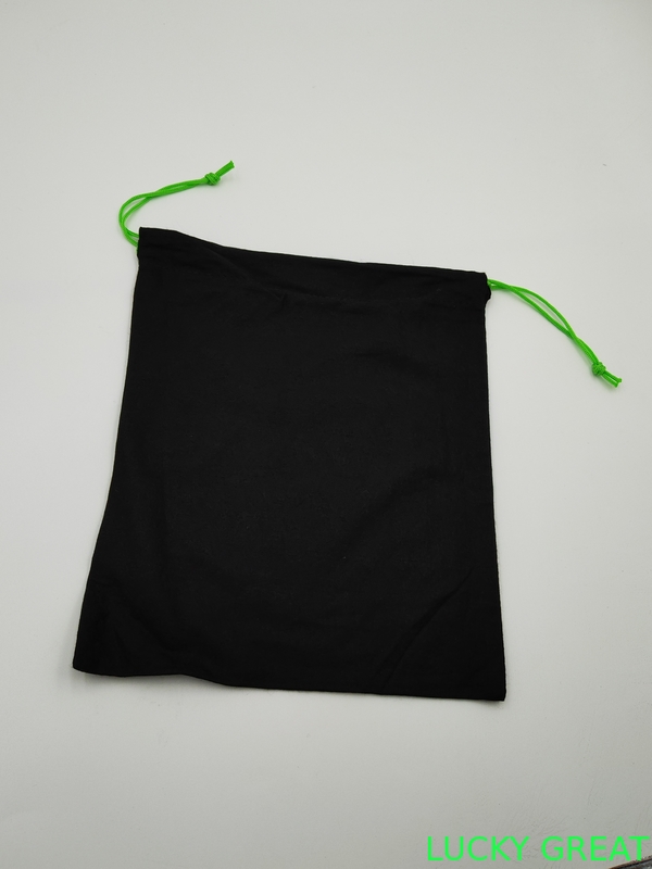 Biodegradable Pure Cotton Drawstring Bag for Earphone Protection anti-dust environment protected materials