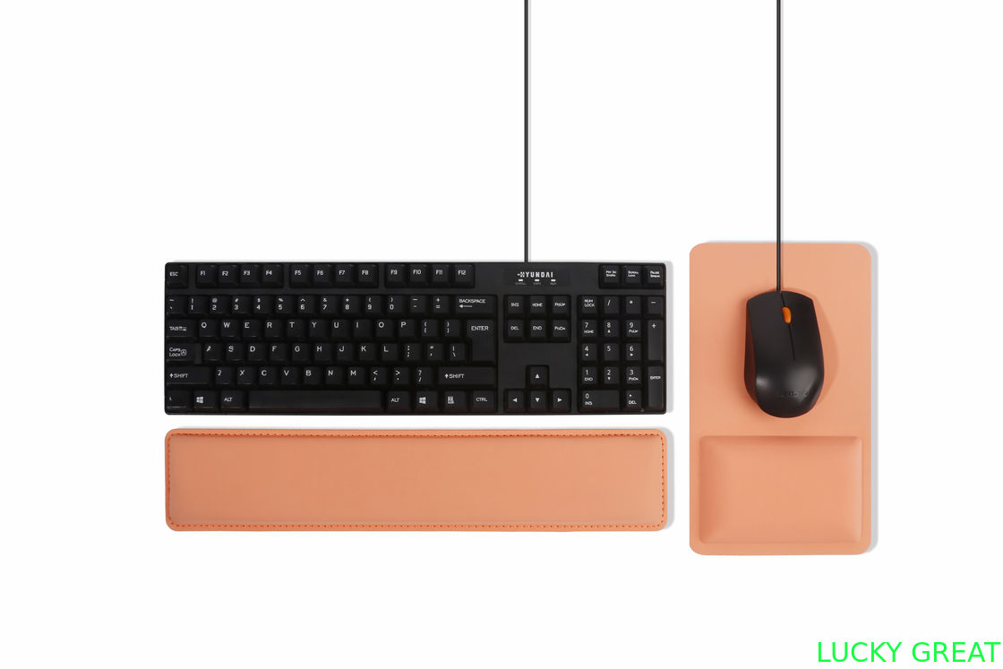 Ergonomic design wrist rest for keyboard with antimicrobial lycra protection and cooling gel ultrasoft