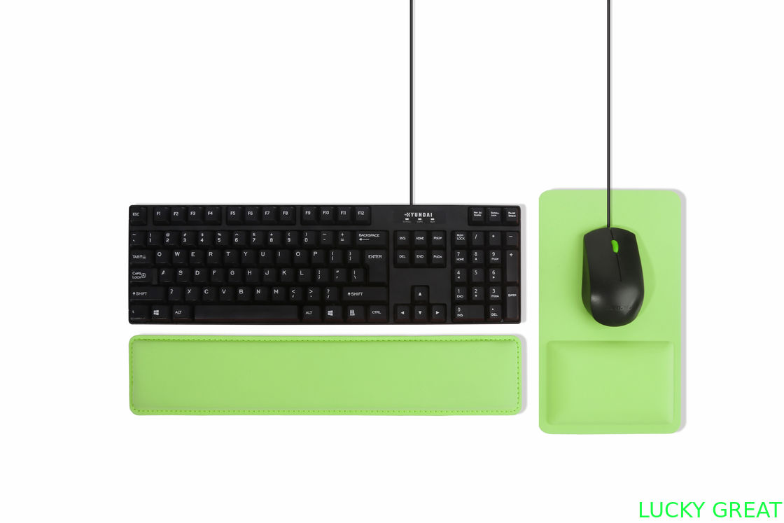 Ergonomic design wrist rest for keyboard with antimicrobial lycra protection and cooling gel ultrasoft