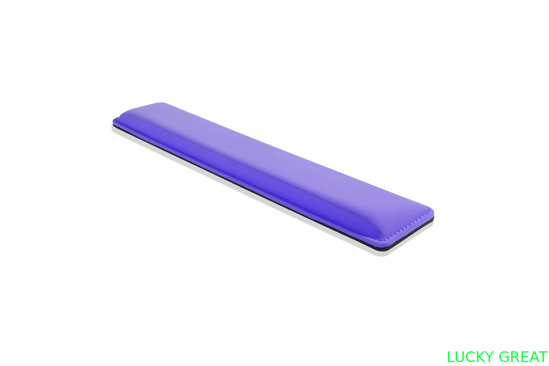 Ergonomic design cooling gel-infused memory foam wrist rest for the full size keyboard to reduce press of wrist hand