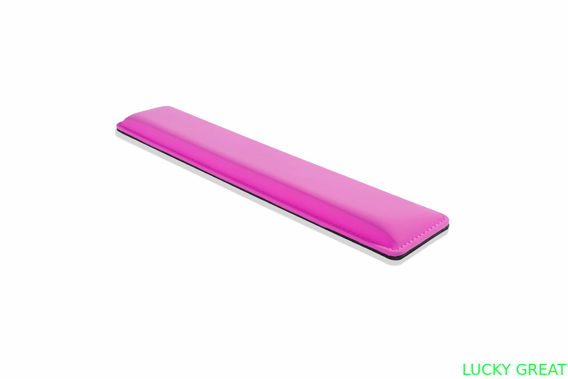 Ergonomic design cooling gel-infused memory foam wrist rest for the full size keyboard to reduce press of wrist hand