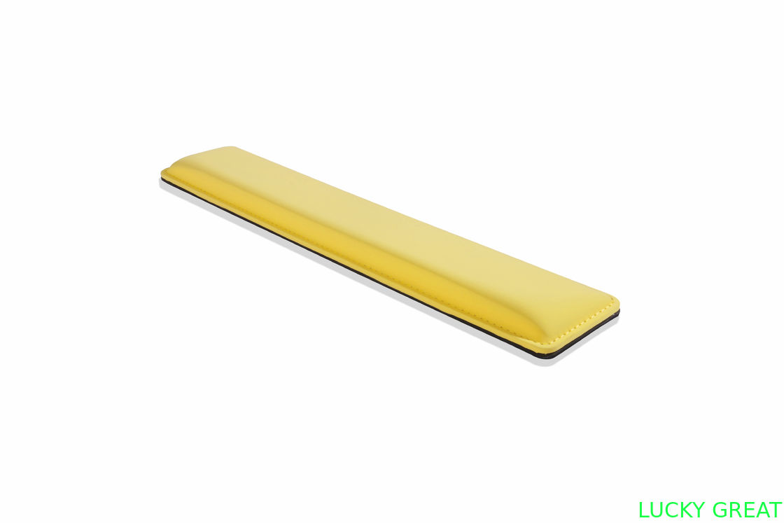 Ergonomic design cooling gel-infused memory foam wrist rest for the full size keyboard to reduce press of wrist hand