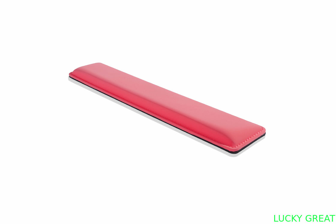Ergonomic design cooling gel-infused memory foam wrist rest for the full size keyboard to reduce press of wrist hand