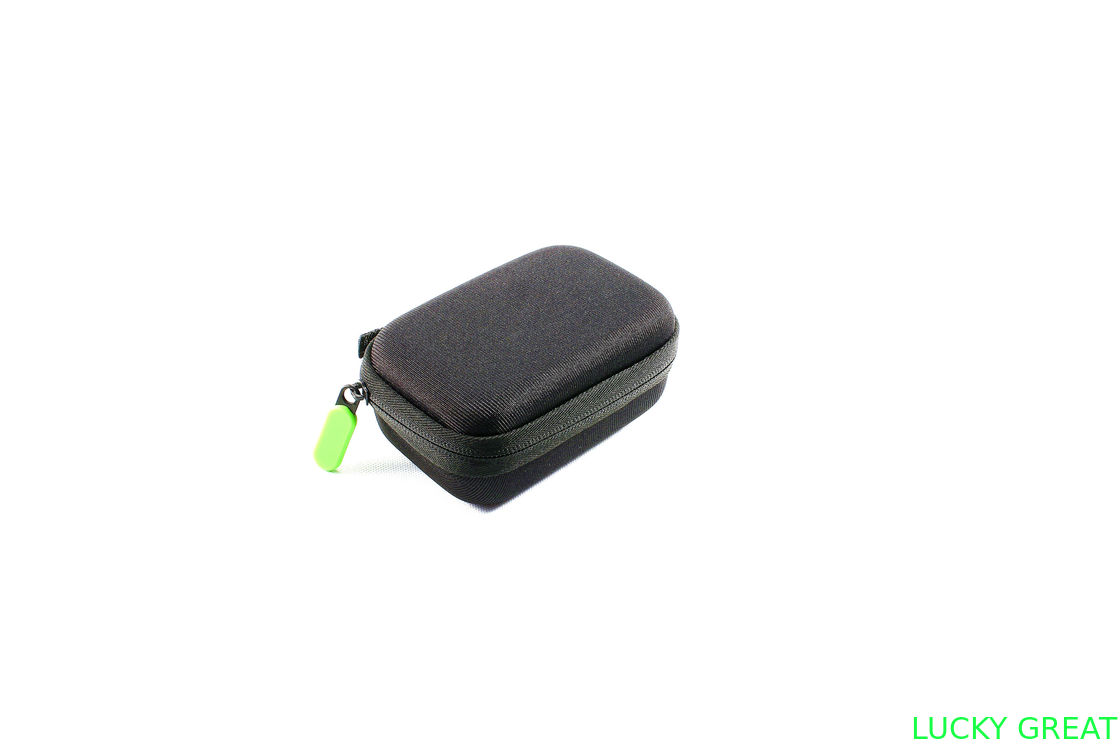 customized mini portable waterproof travel leather PU EVA earphone case pouch bag hard shell zipper case