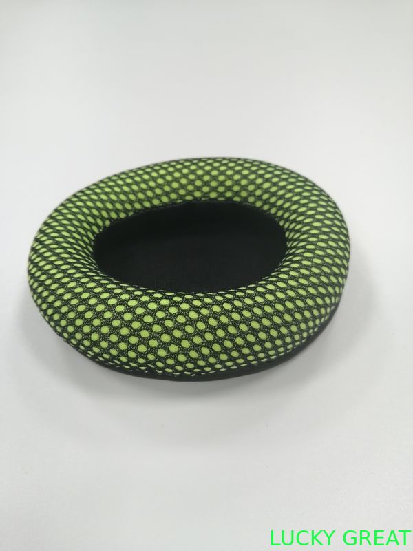 football mesh ear cushion green color  for the accessories  headphone  wired earphones blue tooth headphone