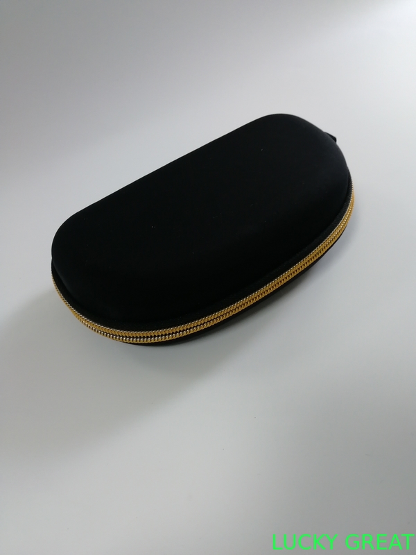 customized mini portable PU leather  EVA earphone case pouch bag hard shell zipper case
