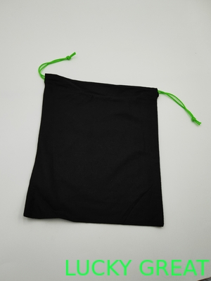 Biodegradable Pure Cotton Drawstring Bag for Earphone Protection anti-dust environment protected materials