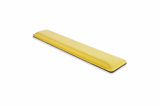 Ergonomic design cooling gel-infused memory foam wrist rest for the full size keyboard to reduce press of wrist hand
