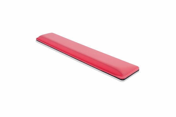 Ergonomic design cooling gel-infused memory foam wrist rest for the full size keyboard to reduce press of wrist hand