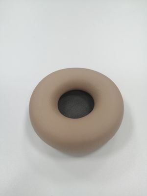 PU protein leather ear cushion brown colour accessories  for the headphone  wired earphones blue tooth headphone